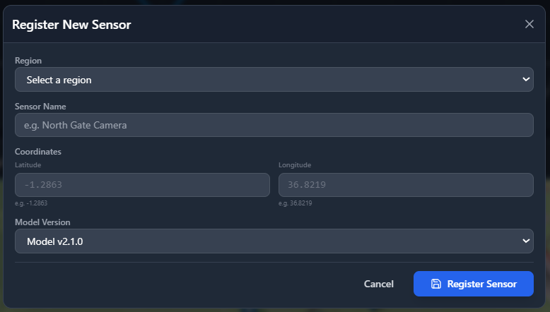 Sensor Registration